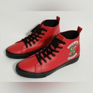 Riverdale Southside Serpents Hightop Red Sneakers Mens Sz 10 New with tags